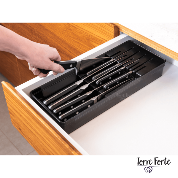 Organizador De Facas Gavetas Porta Suporte Para Facas Clear