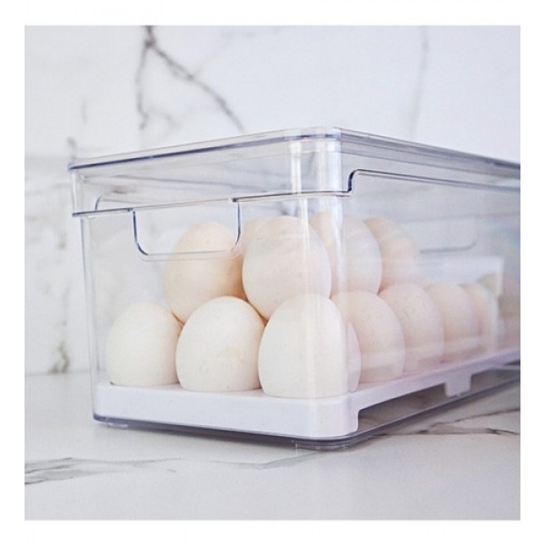 Porta 36 Ovos Organizador De Geladeira Com Tampa Cozinha Ou