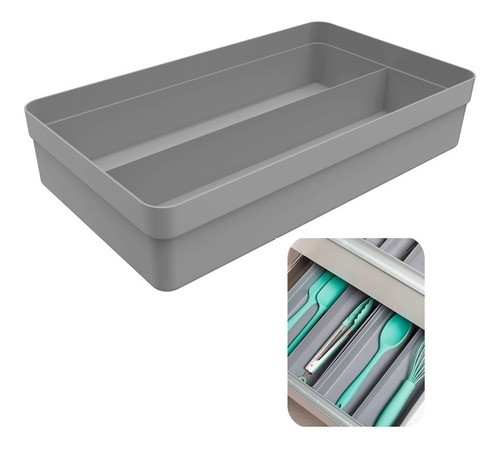 Porta Talheres Organizador De Gavetas Utensilios Domesticos OL1100 2 Div